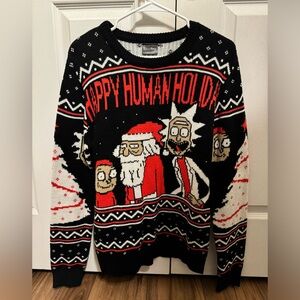 Ugly Christmas Sweater - Rick and Morty, Size Adult Small